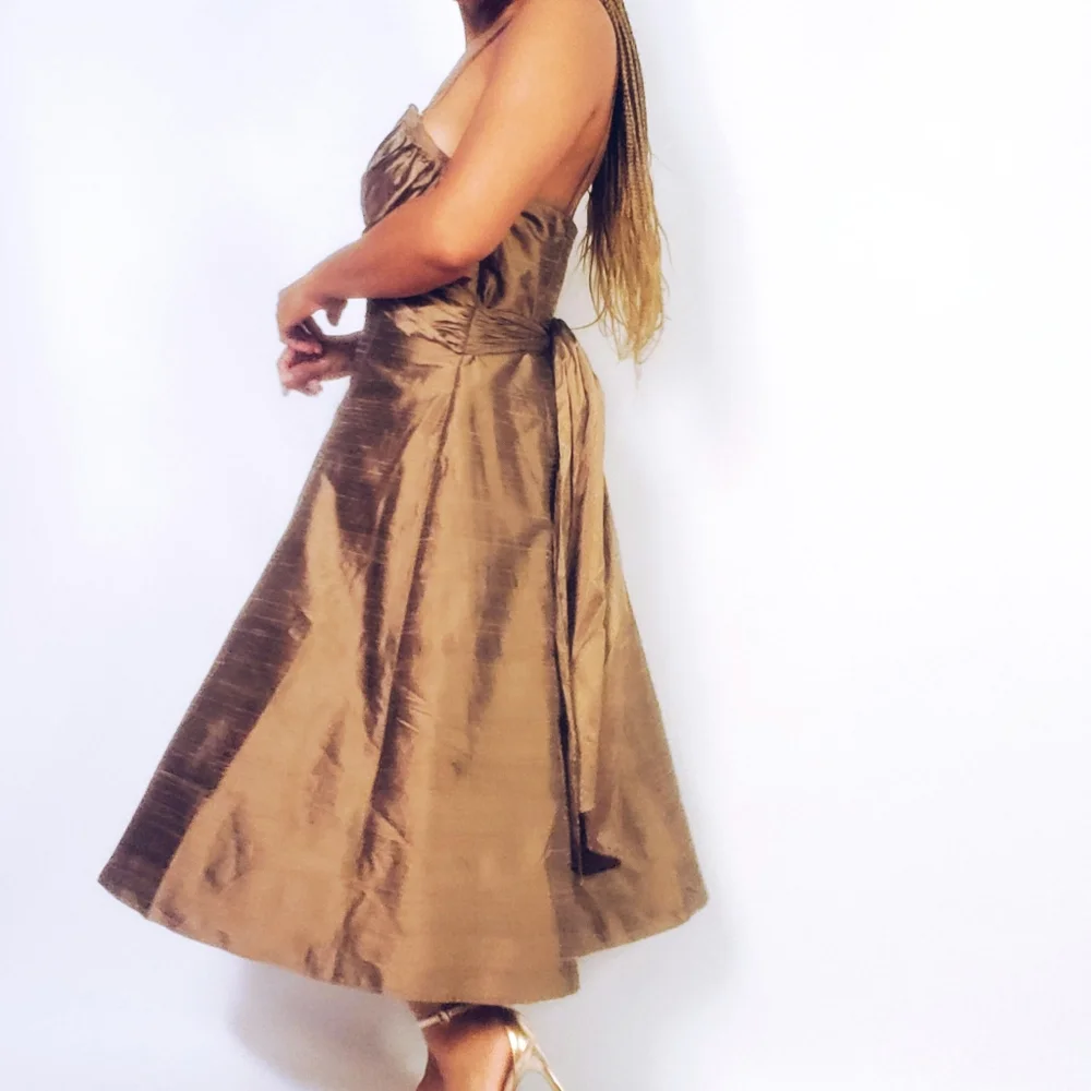 Bronze Midi Dress - Picture 3 of 9